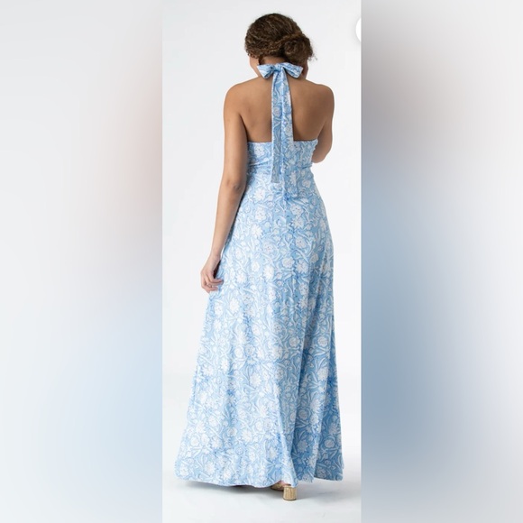 Fallon Floral Maxi Dress in Ocean Mist Women’s SIZE M LIKE NEW - Picture 2 of 7